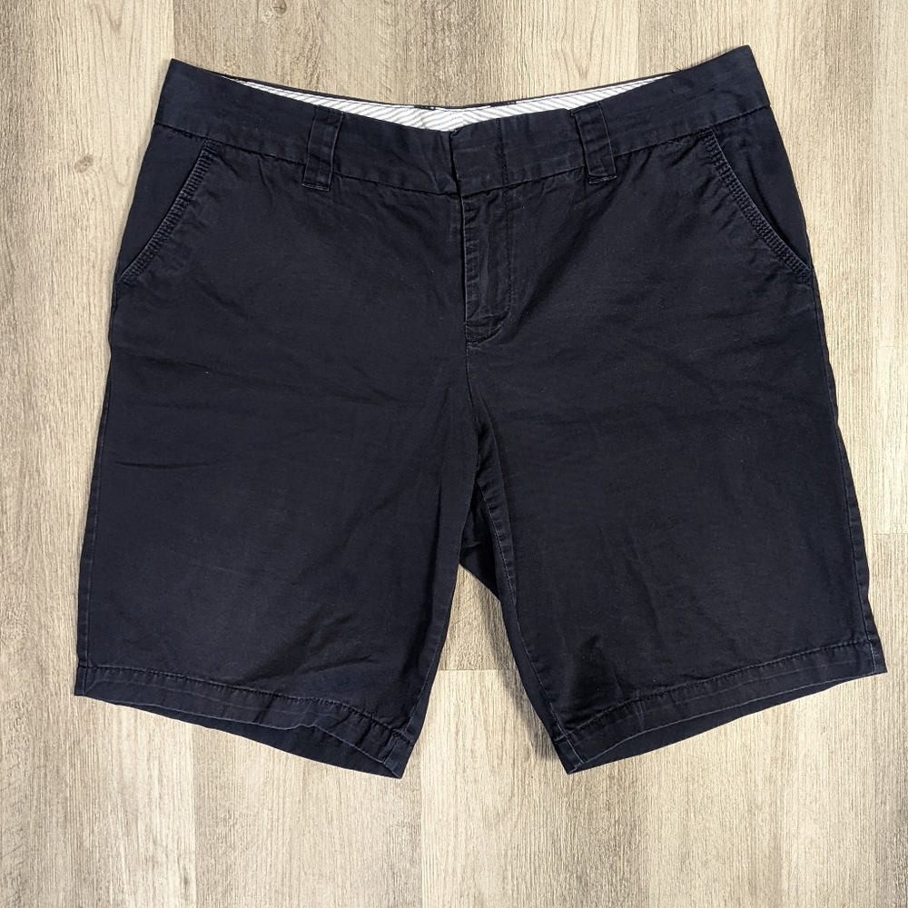 Women's Tommy Hilfiger Navy Blue Flat Pocket Shorts SZ 14
